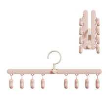 Stendibiancheria portatile pieghevole multifunzionale (rosa)