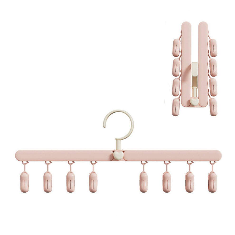 MultifunkčNí SkláDací Stojan Na SušEní PráDla PřEnosný Stojan Na PráDlo (RůžOvý)-image