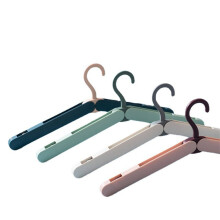 Appendiabiti pieghevole portatile senza cuciture per asciugare i vestiti da viaggio con clip (rosso)