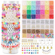 DIY-Armband-Set aus Polymer-Tonperlen in 28 Farben (5211 Teile)