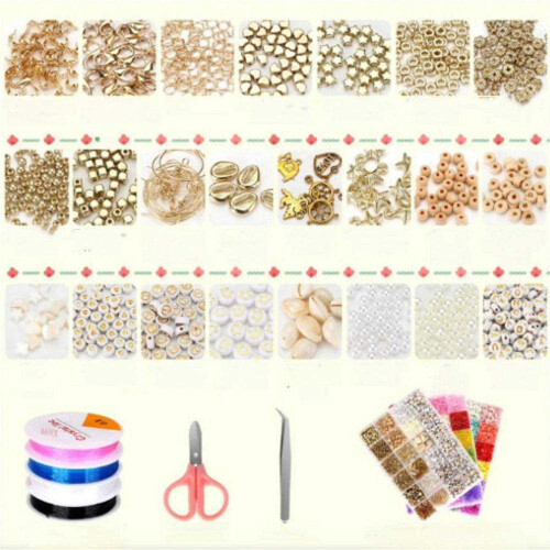 Reisperlen Polymer Clay Perlen Perlenarmband Halskette DIY Set 1