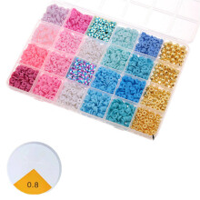 Weicher Ton, handgefertigte Perlen, DIY-Materialpaket, Set, Armband, Schmuckzubehör (3160Cs)