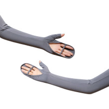Sommer-Anti-UV-Fahrradhandschuhe, atmungsaktiv, locker, Sonnenschutz (dunkelgrau)