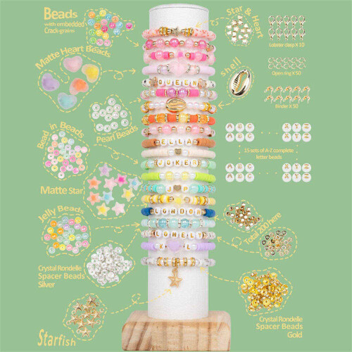 Clay Beaded DIy Armband Making Kit 2