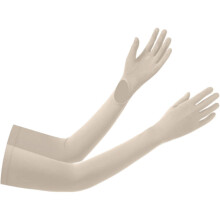Sonnenschutz, rutschfest, UV-beständig, lose Vollfinger-Armschützer für den Außenbereich zum Radfahren (Off-White)