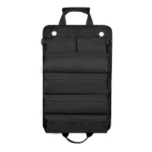 Canvas Durable Zimmerei Elektriker Reparatur Aufbewahrungstasche Rolle Werkzeugtasche (Schwarz)