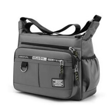 Tragbare, multifunktionale Werkzeugtasche aus dickem Canvas (grau)