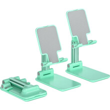 Einziehbarer, faltbarer, multifunktionaler Handyhalter für den Schreibtisch (grün)