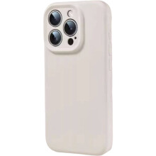 Flüssigsilikon-Telefonhülle für iPhone 16 (Weiß)