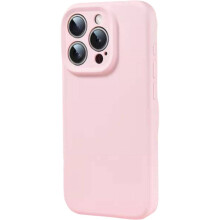 Flüssigsilikon-Telefonhülle für iPhone 16 (Pink)