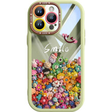 Süße bunte Puppen-Telefonhülle für iPhone 16 (Grün)