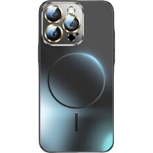 Galvanische dünne Kreis magnetische Telefon Schutzhülle für Iphone16Pro (Schwarz)