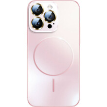 Galvanische dünne kreisförmige magnetische Telefonschutzhülle für iPhone 16Pro (Pink)