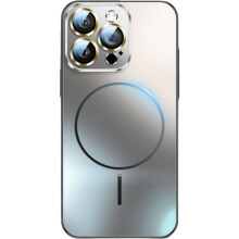 Galvanische dünne kreisförmige magnetische Telefonschutzhülle für iPhone 16Pro (Grau)