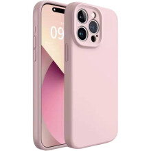 Flüssigsilikon Einfache Anti-Fall-Handy-Schutzhülle für iPhone 16Promax (Pink)