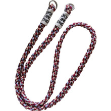 Modisches Outdoor-Crossbody-Seil aus Polyestermaterial, lange Handykette, Handy-Lanyard (Weinrot)