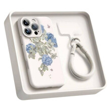 Neue All-Inclusive-Hülle aus flüssigem Silikon für die Handyhülle Iphone16Pro (Handyhülle + Lanyard)