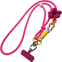 Verstellbares langes geflochtenes Seil-Telefon-Lanyard zum Umhängen
