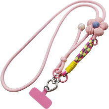 Verstellbares langes geflochtenes Seil-Telefon-Lanyard zum Umhängen