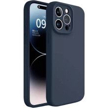 Flüssigsilikon Einfache Anti-Fall-Handy-Schutzhülle für iPhone 16Promax (Blau)