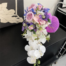 Neu Handheld Blume Braut Hochzeit Im Freien Wasserfall geformt