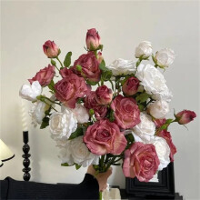 Rose Simulation Blume Braut Hochzeit Bouquet Blume Dekoration Ornament