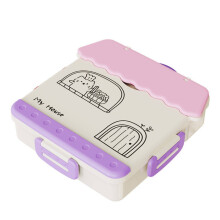 Versiegelte Frischhaltebox, Lunchbox aus lebensmittelechtem Kunststoff (lila)