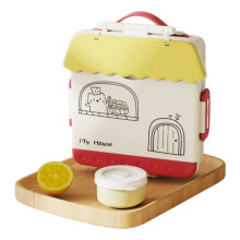 Versiegelte Frischhaltebox, Lunchbox aus lebensmittelechtem Kunststoff (gelb)