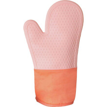 Silikon-Küchenofen-Spezialhandschuhe, hochtemperaturbeständig, rutschfest (Rosa)