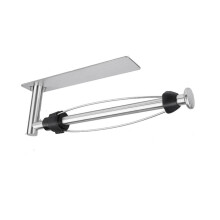 Magnetischer Papierhandtuchhalter aus Edelstahl, Wandmontage, Schrank, Küchenpapierhandtuchhalter (Ys1, Silber)