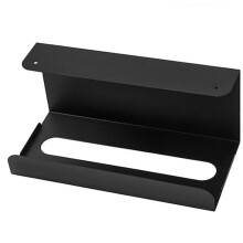 Serviettenhalter für den Haushalt, Schranktürbox, Wandmontage, Papierhandtuchhalter (schwarz)