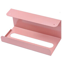 Serviettenhalter für den Haushalt, Schranktürbox, Wandmontage, Papierhandtuchhalter (Pink)