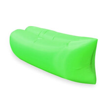 Foldable A Sofa Inflatable Lounger Couch Sleeping Bed For Camping Travel Ultralight Chair Green