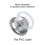Kaffeekapsel-Filter 80ml 58x58x29,5 mm Silber 8