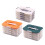 Convenient Multi Layer Fridge Food Storage Box-A layer of white 2