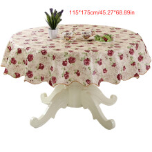 User Friendly PVC Tablecloth Round Table-115 175 Romantic roses