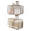 Waterproof Plastic Cosmetic Pad Holder Storage-Silver 2