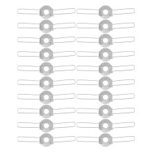 30Pcs Iron Lampshade Spring Clips Silver Lamp Shade Support Buckles