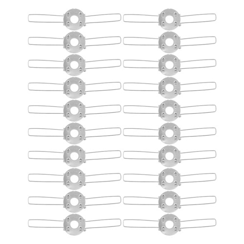 30Pcs Iron Lampshade Spring Clips Silver Lamp Shade Support Buckles