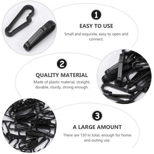 130 Unidades De Plástico Para Máscaras Con Ajustable 2