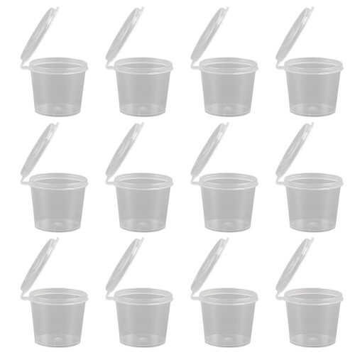 Juego De 200 Descartables Transparentes Para Salsa 2