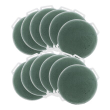 12 Unidades Mini Soporte Espuma Redonda Para Arreglos Y Botella