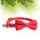Lazo Con Para Collar De Mascotas Roja 10