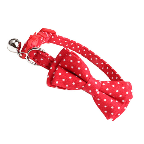 Lazo Con Para Collar De Mascotas Roja 2