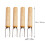 4 Unidades Inoxidable con para Brochetas 8