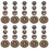 20 Unidades Hebillas Botón Zinc Dibujos 1