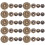 20 Unidades Hebillas Botón Zinc Dibujos 7