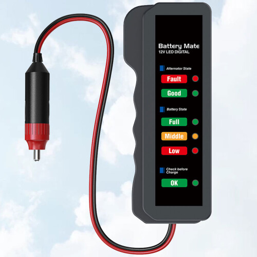 Probador De 12V Para Automóvil Medidor Práctico (Sin ) 2