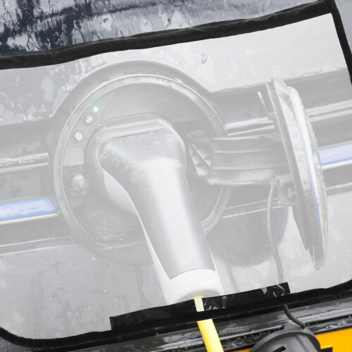 Funda Impermeable Para Estación De Carga Ev Con Negro 2