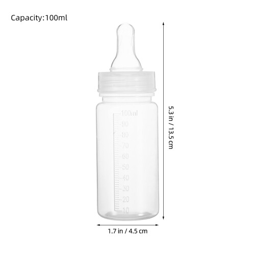 10 Unidades De 100 Ml Desechables Para Bebés Con 2